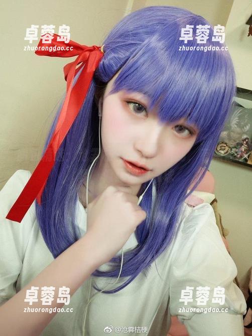 图包精选：沧霁桔梗的礼服时刻，有点像梦，像悬浮的气球-卓蓉岛