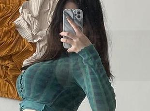 微密圈 - 最后的晚餐？不，是葱油饼er的亮黑无圣光写真